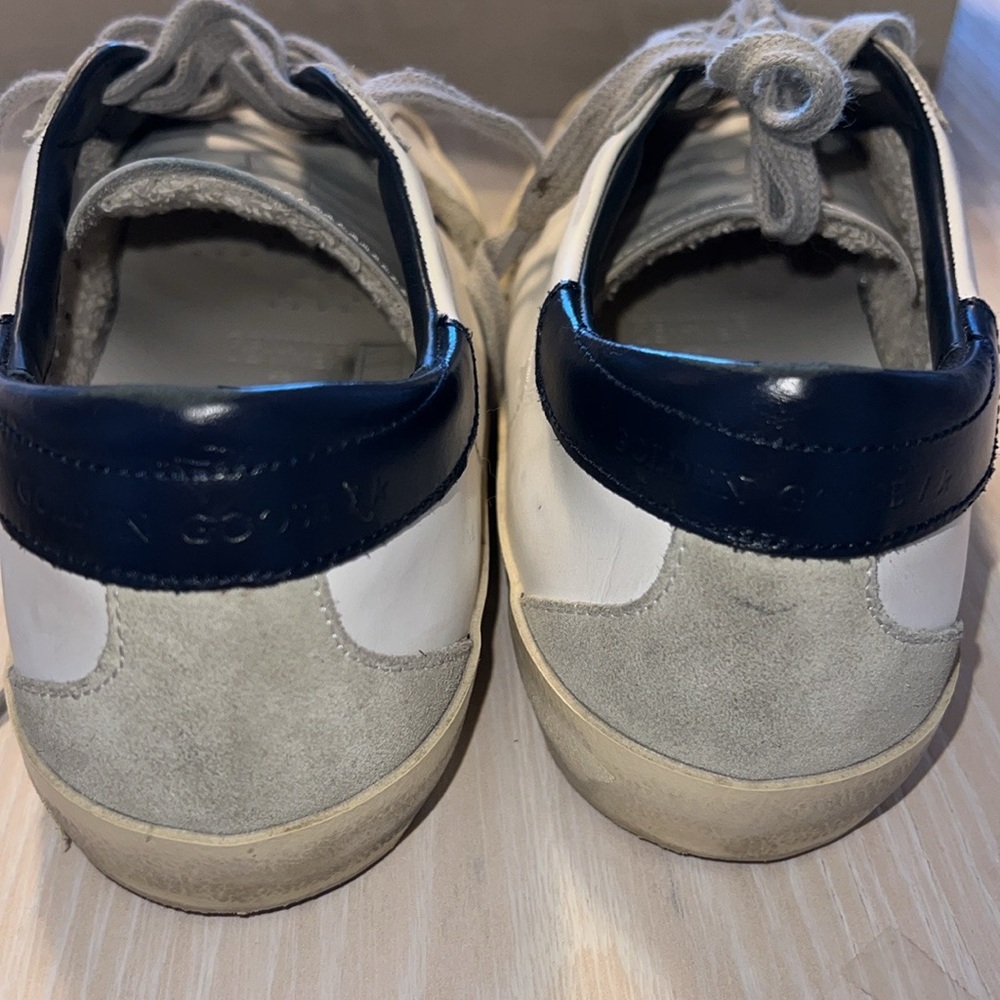 Golden Goose White and Blue Women's Sneakers - Picture 6 of 6
